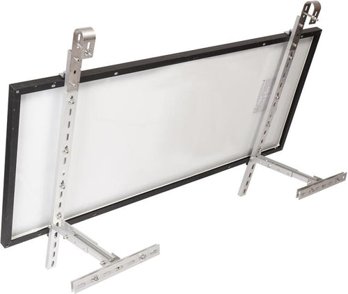 Balkongfeste for solcellepanel justerbar 18-30° BKW-H - WATTSTUNDE bakside