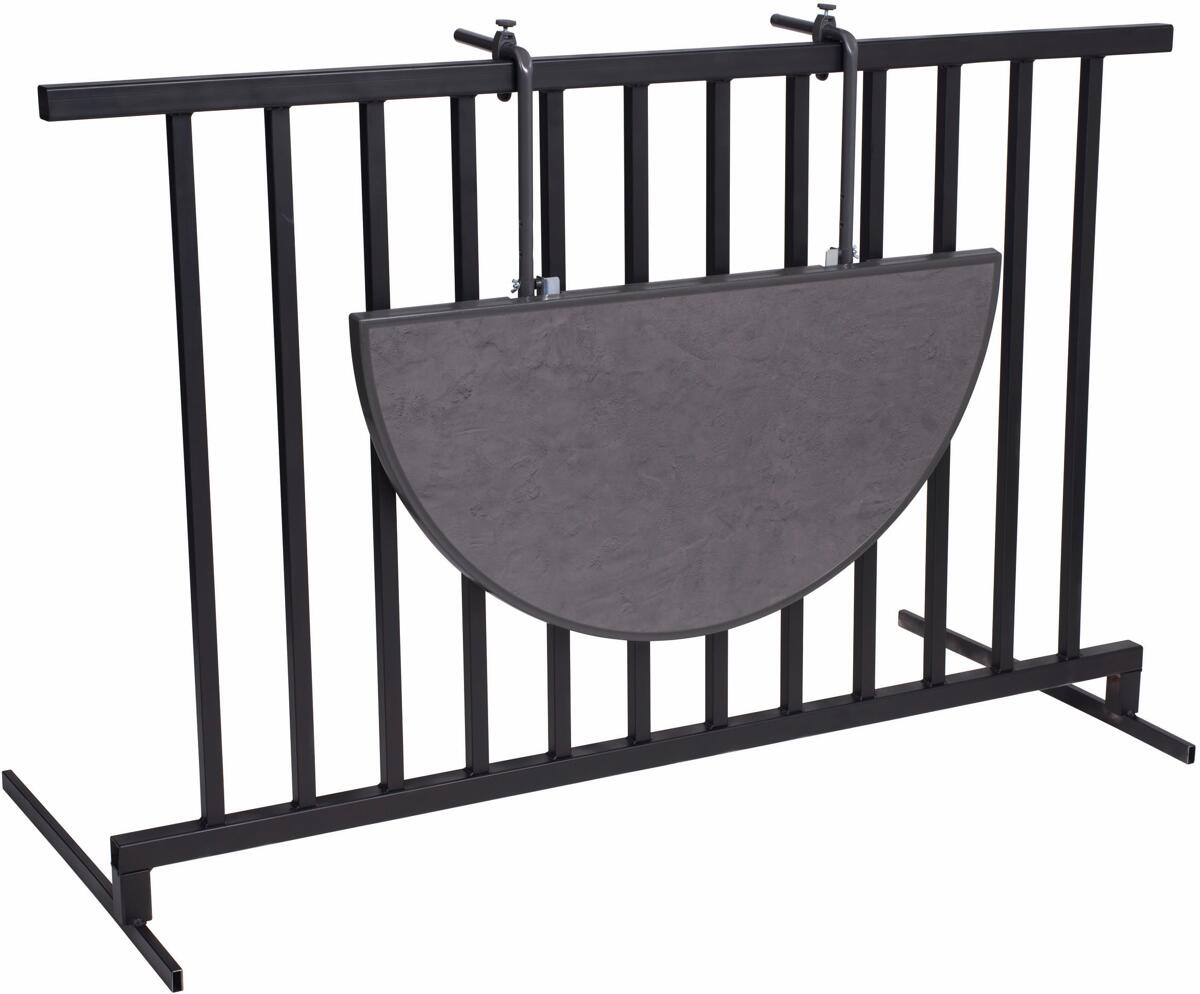 Balkonghengebord Butler antrasitt 100x50 cm bakside
