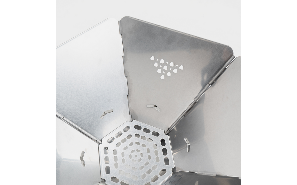 Bålpanne med grillrist og Solo Up Eurobox 2,25 kg - Boxio Fire bakside