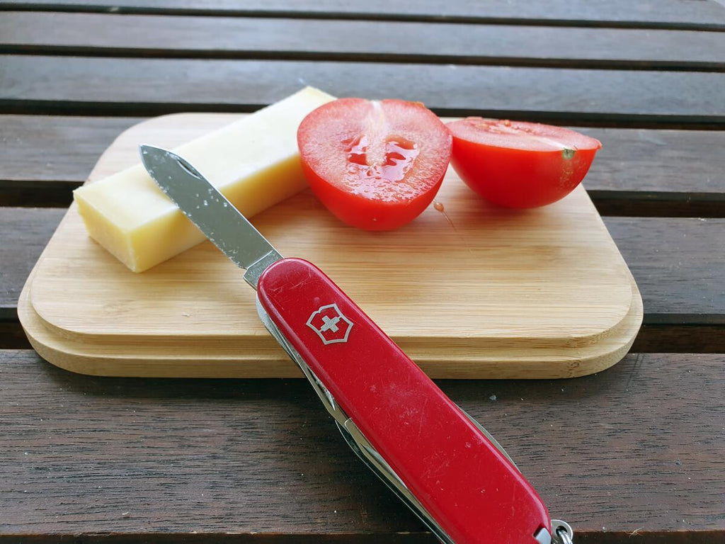 Bamboo-Clip lunchbox rustfritt stål med bambuslokk montert med åpent lokk