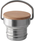 Bambus-lokk i rustfritt stål for flasker med 4,4 cm hals Origin Outdoors forfra