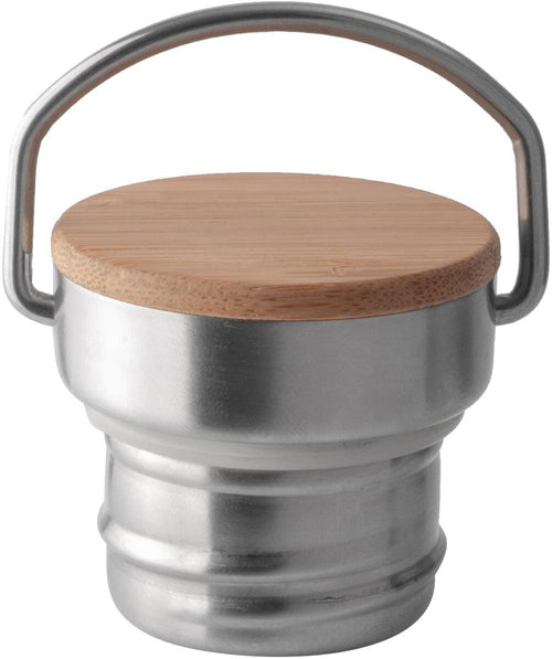 Bambus-lokk i rustfritt stål for flasker med 4,4 cm hals Origin Outdoors forfra