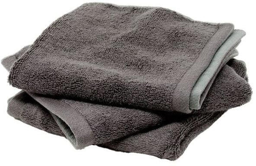 Bambuskluter 3-pack antrasitt 33x33 cm mikiGREEN forfra