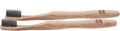 Bambustannbørste ergonomisk 2-pk veganske børster 19 cm forfra