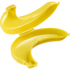 Bananoppbevaringsboks med klikkåpning gul fra Westmark bakside