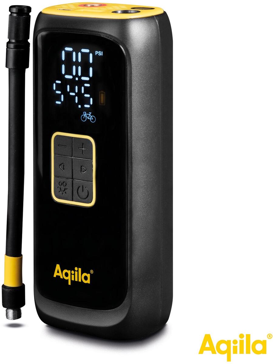 Bærbar kompressor Airbird C4 150 PSI med powerbank og LED forfra