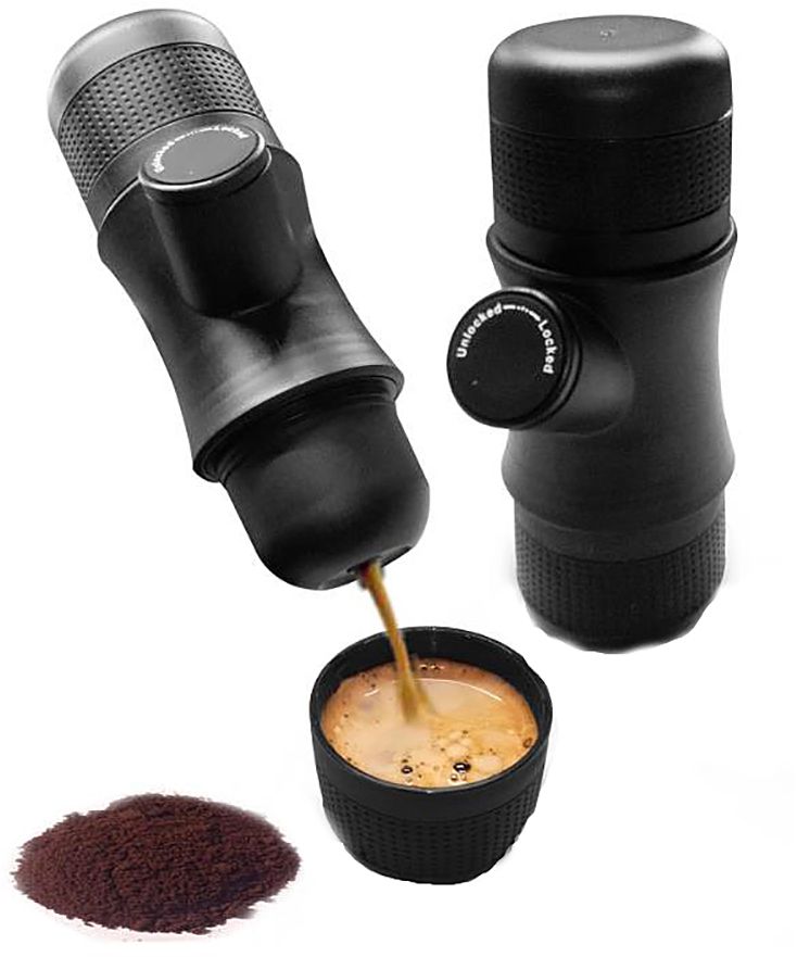 Bærbar mini-espressomaskin To Go 370 g 17,5 cm fra Origin Outdoors forfra