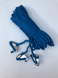 Bardunline 3 stk 350 cm med trihullstrammer Light Blue Bent forfra