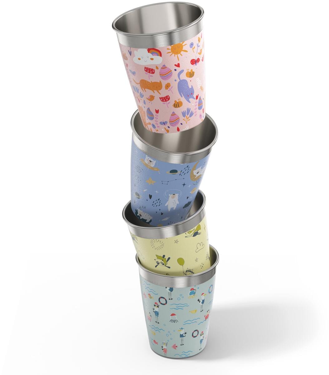 Barnekopp i rustfritt stål 4-pk Daydream 0,35 L - SIGG forfra