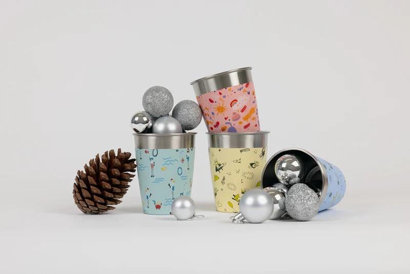 Barnekopp i rustfritt stål 4-pk Daydream 0,35 L - SIGG montert