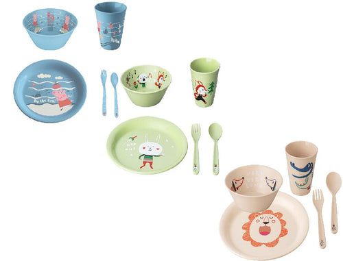 Barneservise 5-delt Peppa Pig BPA-fri 190 ml kopp forfra