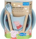 Barneservise Peppa Pig Waves 5 deler powder blue sett