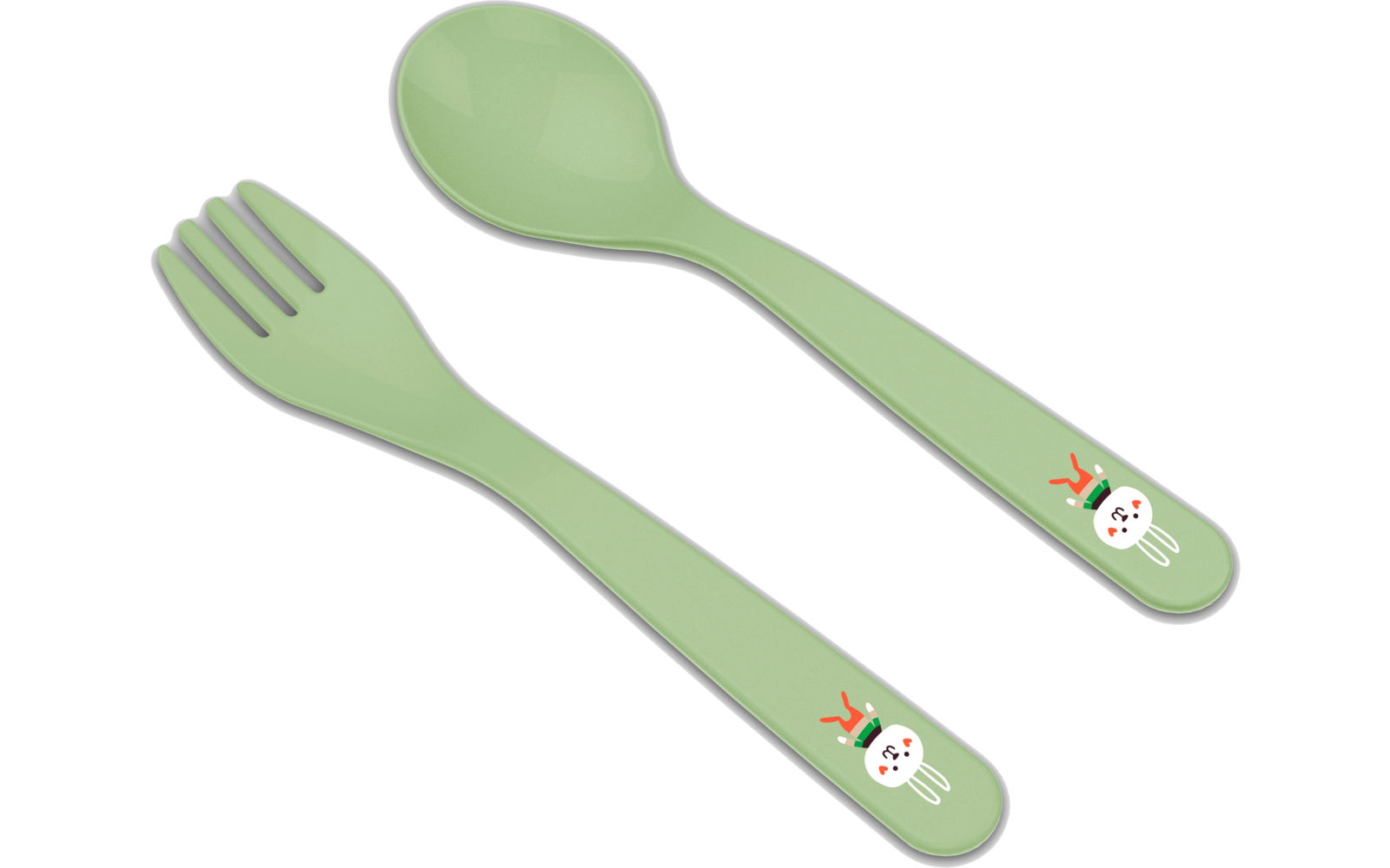 Barneservise sett HOP ON AT HOME 5-delt pistachio bakside
