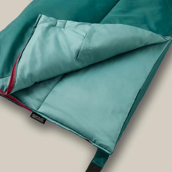 Barnesovepose Paven 2-sesonger 145x65 cm detalj glidelås