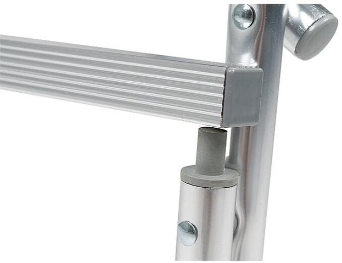 Barnestol i aluminium grå sitthøyde 52 cm maks 80 kg sammenfoldet