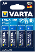 Batteri AA Longlife Power 1,5V alkalisk 4-pack fra VARTA