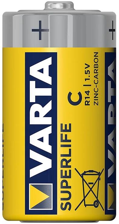 Batteri C Superlife sink-karbon 1,5V 2-pakning forfra