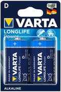 Batteri D Longlife Power 1,5V 2-pakning - VARTA forfra