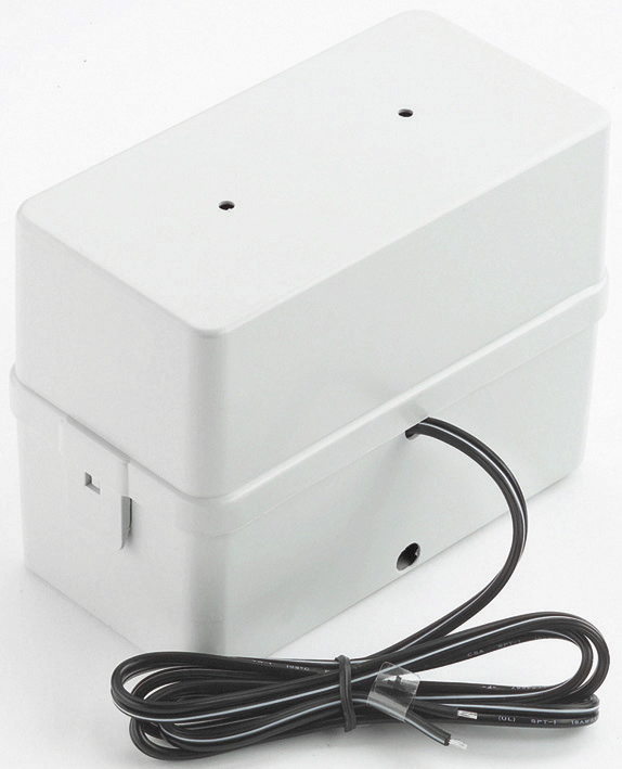 Batteriboks for 2 x 6 V blokkbatterier med kabel, lysgrå - Comet forfra