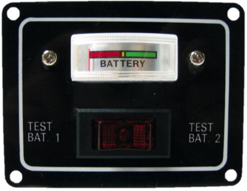 Batteribryter 12V for 2 batterier med nivåindikator fra Reimo
