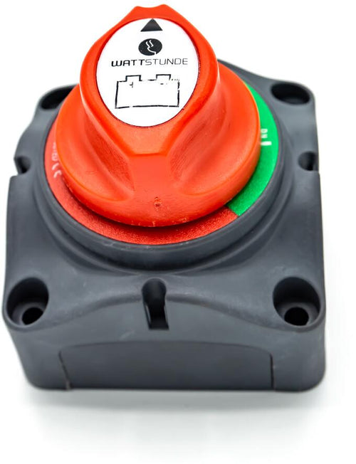 Batteribryter 200A med kabinett for 1 batteri M10 bakside