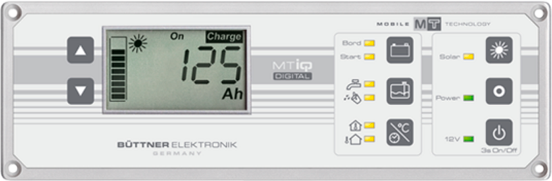 Battericomputer iQ InfoPanel digital 200A med shunt front