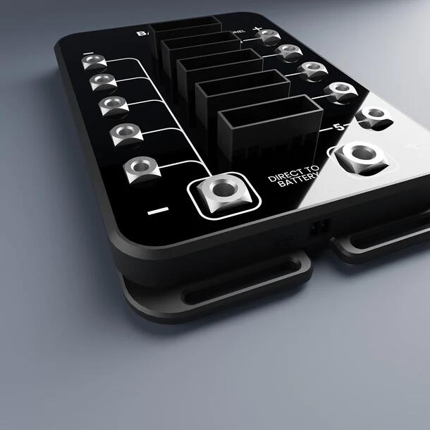 Battericomputer NODE-Battery detalj av tilkoblinger
