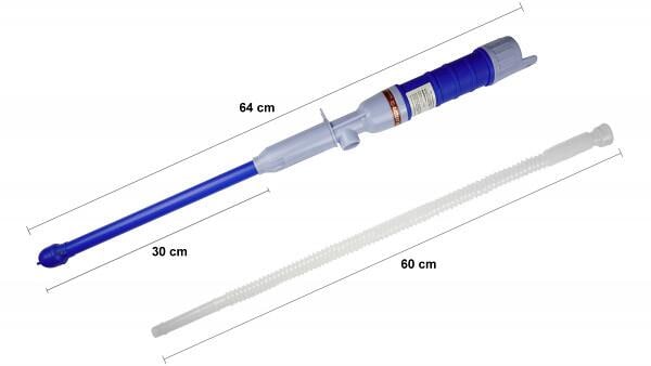 Batteridrevet brennstoffpumpe for parafanovn, 64 cm - BlueCraft montert