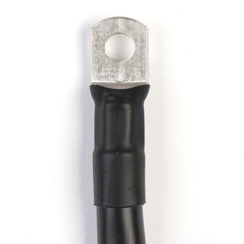 Batterikabel 50mm² M8/M8 svart med ringkabelsko bakside