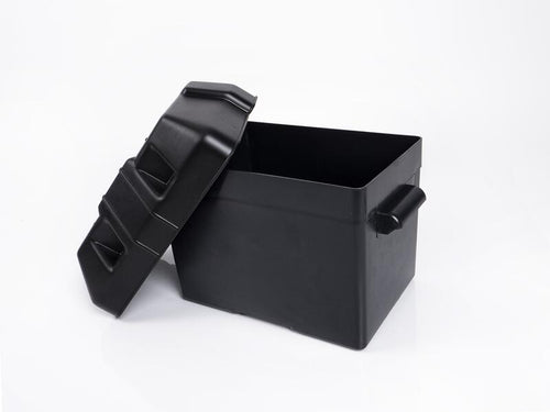 Batterikasse 27x19x20cm med stropp, syrebestandig - Carbest bakside