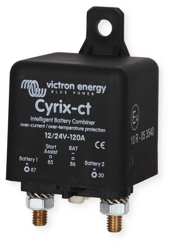 Detalj av Batterikobler Cyrix-ct 12V/24V 120A skillerele IP54 montert