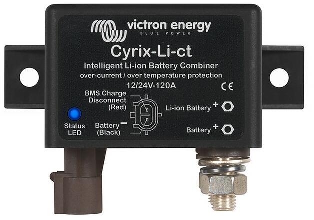 Batterikobler Cyrix-Li-ct 12V/24V 120A skillerele for LiFePO4 fra Victron Energy