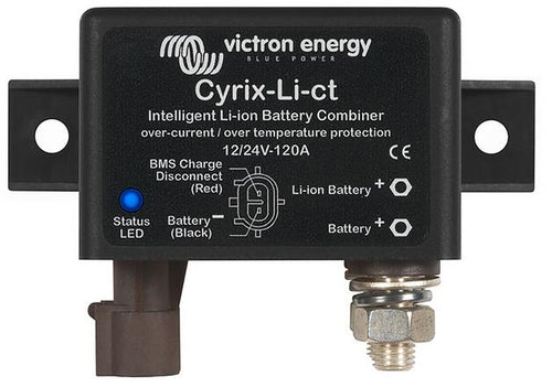 Batterikobler Cyrix-Li-ct 12V/24V 120A skillerele for LiFePO4 fra Victron Energy