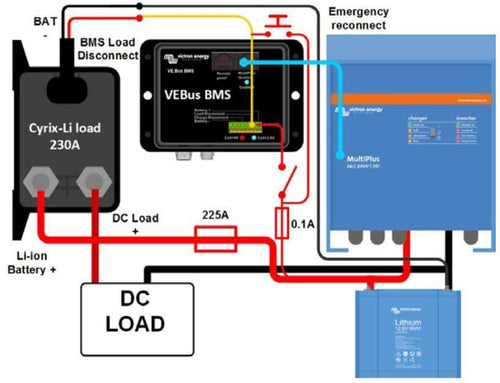 Batterikobler Cyrix Li-load 12V/24V 230A for LiFePO4 bakside