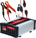 Batterilader 12V/24V 25A med 28 ladeprogrammer - Dino KRAFTPAKET forfra