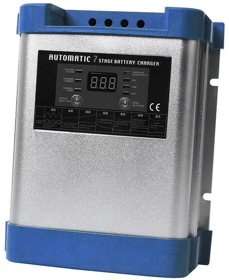 Batterilader 12V med 7-trinns ladealgoritme og 2 utganger Carbest tilkoblingsdetalj