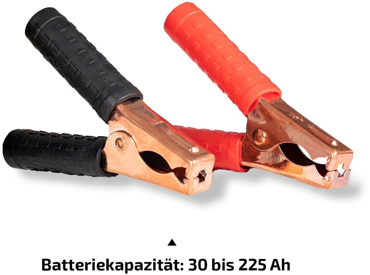 Batterilader AkkuEnergy PRO 22A 12V for 30–225 Ah AGM med kabel og polklemmer