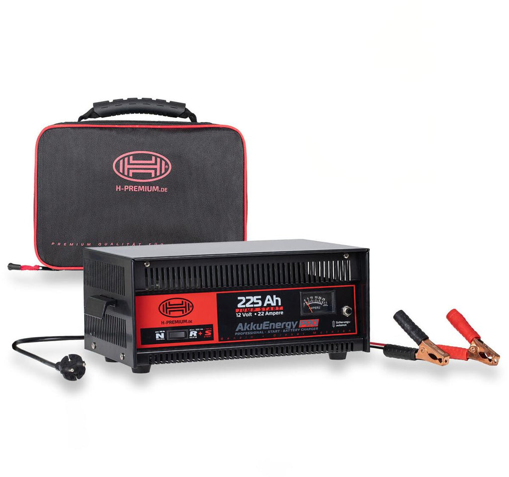 Oversikt over Batterilader AkkuEnergy PRO 22A 12V for 30–225 Ah AGM