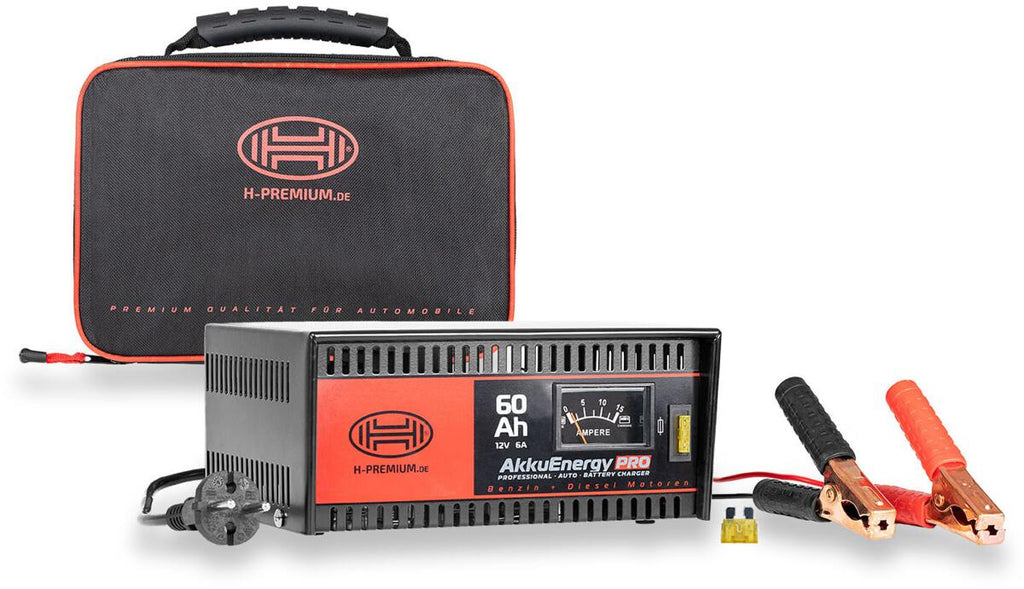 Batterilader AkkuEnergy PRO 6A 12V med tilbehør