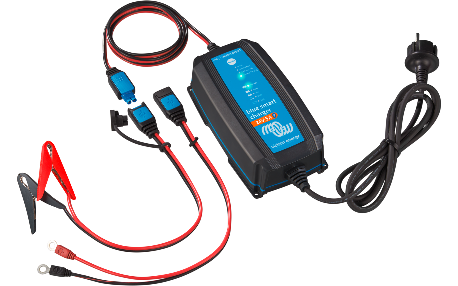 Batterilader Blue Smart IP65 24 V 5 A med Bluetooth bakside