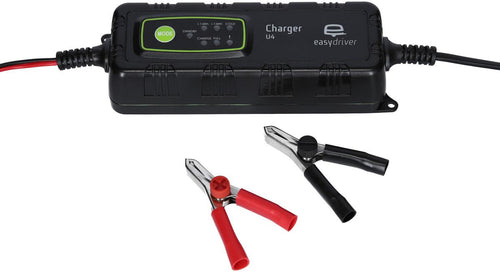 Batterilader Charger U4 0,8/4A for 12V batterier IP65 bakside