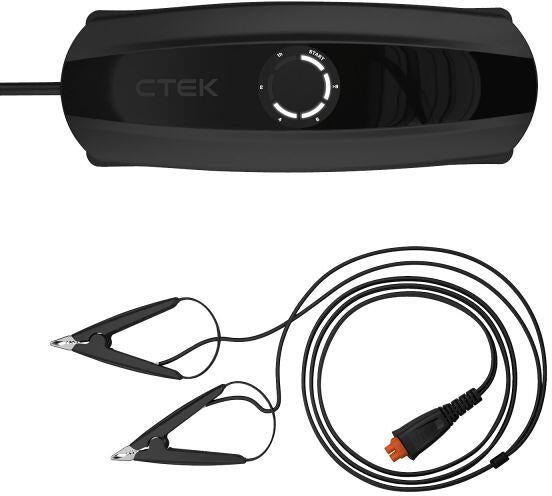 Bakside av Batterilader CS One 12V 8A med Bluetooth og app-styring