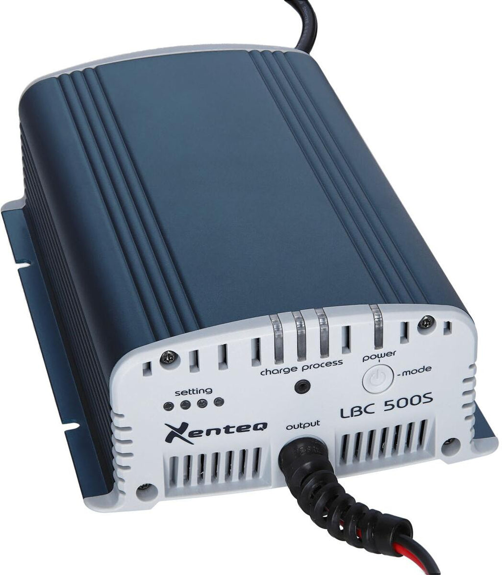 Batterilader LBC 512-10S forfra med Xenteq-logo