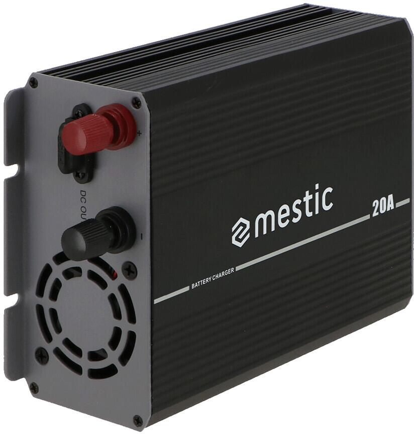 Batterilader MBC-1020 AC til DC 20A 1,58 kg svart bakside
