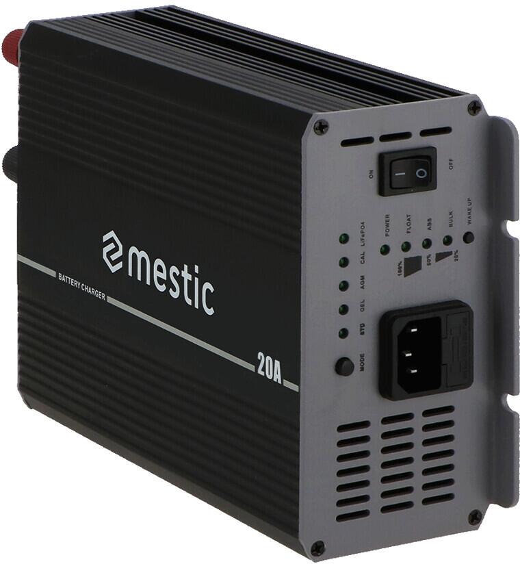 Batterilader MBC-1020 AC til DC 20A 1,58 kg svart detalj