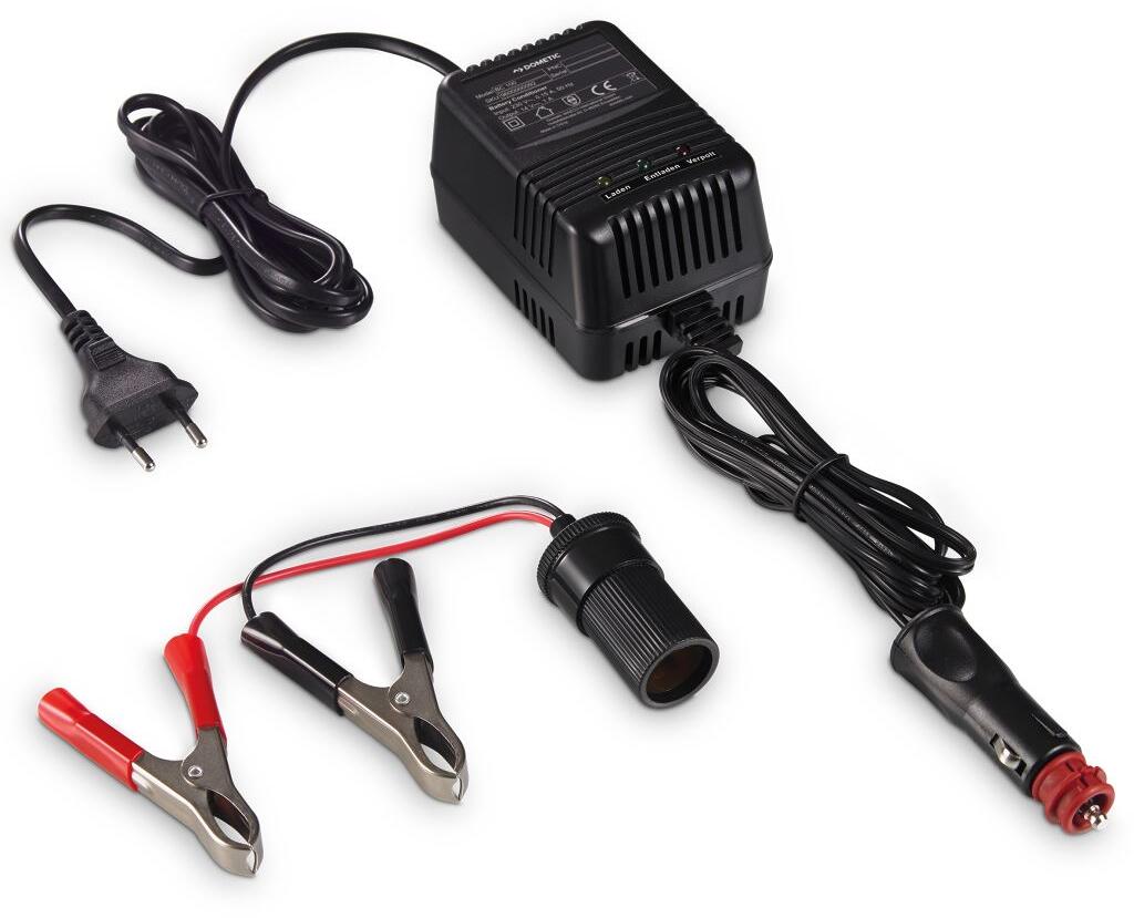 Batterilader og vedlikeholder BC-100 PerfectBattery 12V 1A - Dometic forfra