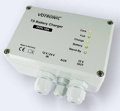 Batterilader PFPN 1204 12V 4A IP65 for aggregat front