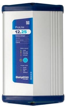 Batterilader ProLite 25A 12V med 3 utganger, vifteløs fra Dolphin Charger