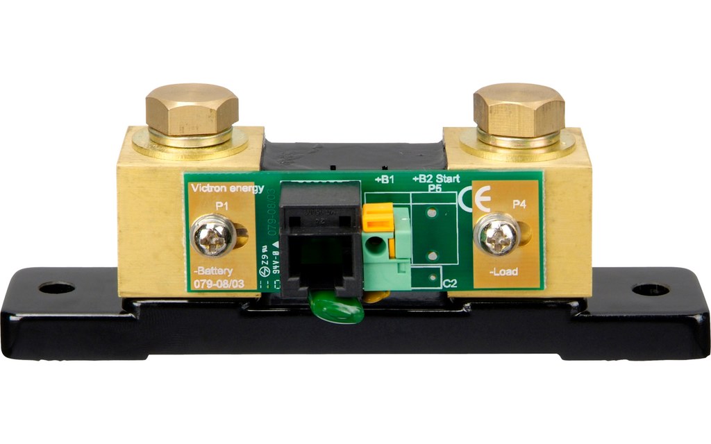 Montert Batterimonitor BMV-712 Smart med Bluetooth og 500 A shunt i campingvogn
