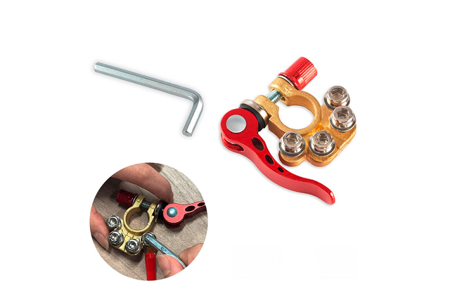 Batteripolklemmer 2 stk med hurtigkobling IWH bakside